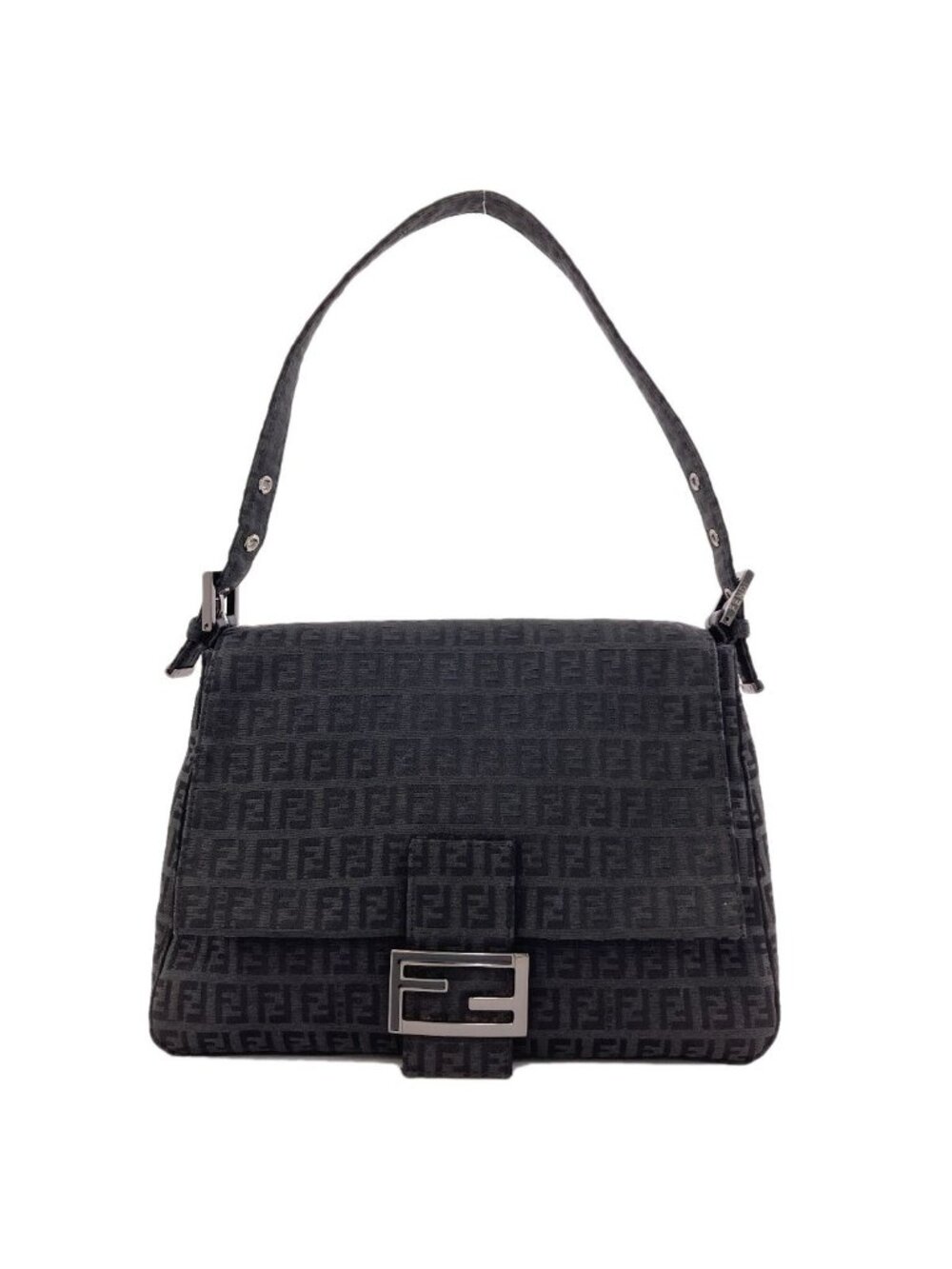 Fendi Zucchino Shoulder Bag Canvas